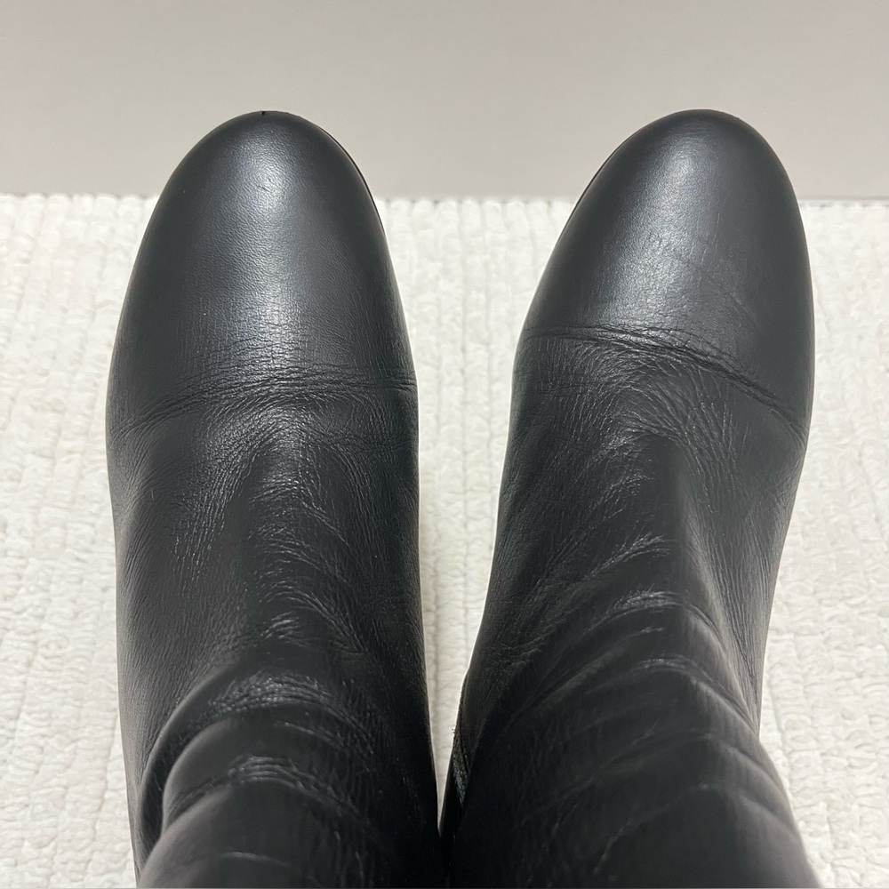 J. Crew Black Leather Ankle Boots Size 10‎ Women - Picture 14 of 16